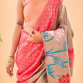 PINK PURE PAITHANI SILK SAREE  3