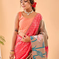 PINK PURE PAITHANI SILK SAREE  4