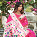 Pink Colour Devangi Paithani Saree 2