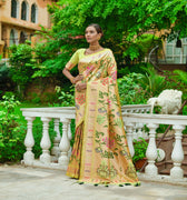 Limbu Colour Paithani Ena Saree