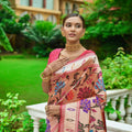 Maroon Colour Paithani Ena Saree 1