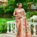 Peach Colour Paithani Ena Saree 