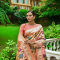 Peach Colour Paithani Ena Saree 1