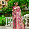 Pink Colour Paithani Ena Saree