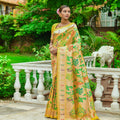 Yellow Colour Paithani Ena Saree