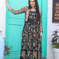 BLACK Be a trendsetter with our weaving Paithani Gown 2