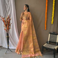 LIGHT PINK  Original Tissue Silk Sarees