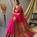 PINK  This beautiful Paithani Soft Silk saree  2
