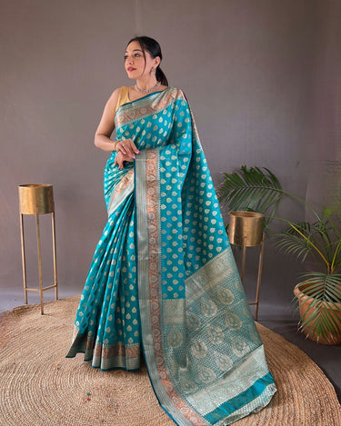 TEAL BLUE rosy soft silk saree with beautiful border and rich pallu 