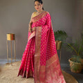PINK  rosy soft silk saree with beautiful border and rich pallu 