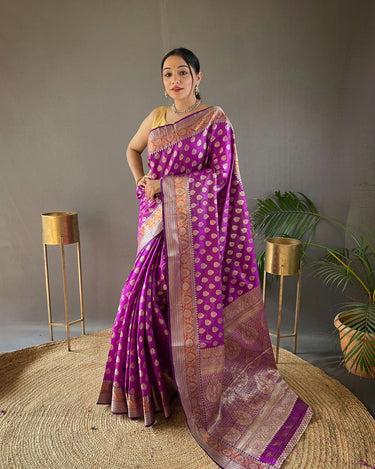 WINE  rosy soft silk saree with beautiful border and rich pallu 