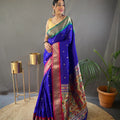  BLUE paithani weaving sarees 2