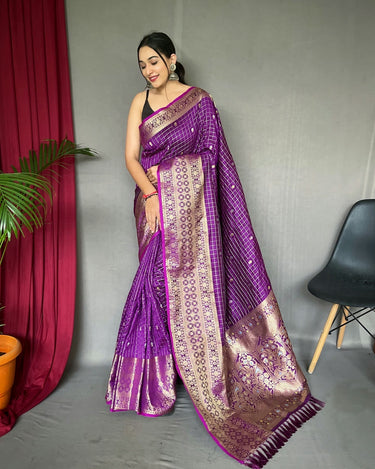 WINE SUPERB ANTIQUE WEAVING USED IN THIS HANDLOOM SAREES 