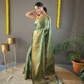 Green Colour Kanchipuram Silk Saree 2