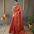 Red Colour Kanchipuram Silk Saree