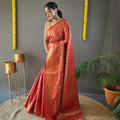 Red Colour Kanchipuram Silk Saree 2