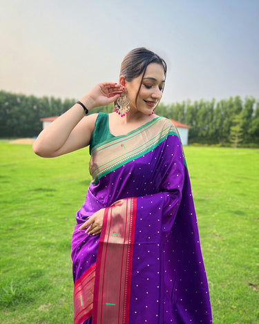 WINE ganga jamuna border in combination with paithani weaving sarees   1