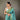 TEAL BLUE Beautiful Lucknowi weaving saree 2