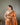 Orange Pure matka silk soft saree 1