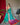 TEAL BLUE SOFT RANGEEN PATOLA SILK SAREE 2