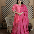 Pink Colour Nayracut Plazo kurti set