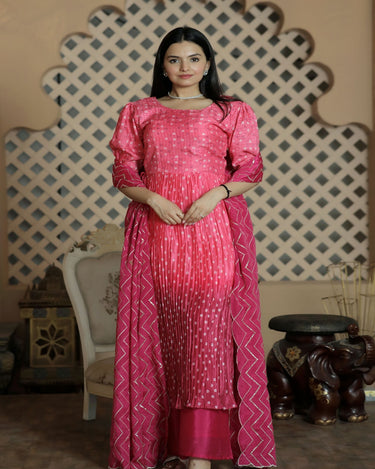 Pink Colour Nayracut Plazo kurti set 2