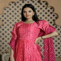 Pink Colour Nayracut Plazo kurti set 1