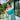 SKY BLUE  PURE PAITHANI SILKGREE SAREE   1