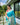 SKY BLUE  PURE PAITHANI SILKGREE SAREE   1