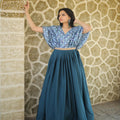 Rama Colour Chinnon Designer Gown 3