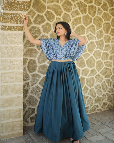 Rama Colour Chinnon Designer Gown 3