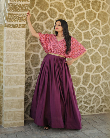 Wine Colour Chinnon Designer Gown 4