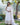 WHITE Faux blooming With Sequins Embroidered work Gown 1