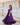Purple Colour Full Flare Faux Blooming with Embroidery Sequins-Work Gown 3