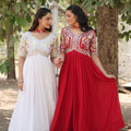  Aliya Style Designer Gown with Sequins-work