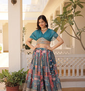 Rama Colour Russian Silk Rich Digital Printed Co-ords Set 1