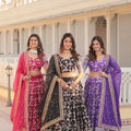 Viscose Jacquard With Embroidered Sequins work Lehenga