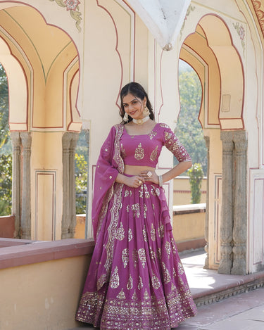 Bridal Special Heavy Sequins Embroidered work Lehenga Choli 3