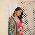 Pink Colour Viscose Jacquard with Gaji Silk Chaniya Choli 3