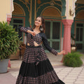 Black Colour Reyon Navratri Chaniya Choli 6