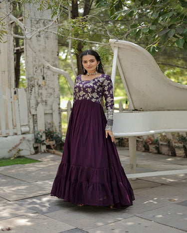 Wine Colour Gown Collection 7