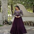 Wine Colour Gown Collection