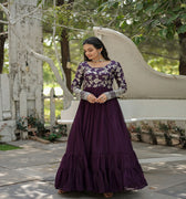 Wine Colour Gown Collection