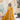 Yellow Colour Designer Festival special Viscose Sequins Embroidered Work Gown