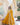 Yellow Colour Designer Festival special Viscose Sequins Embroidered Work Gown