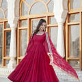 Rani Designer Wedding Special Fully Flair Georgette Gown 1