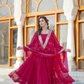 Rani Designer Wedding Special Fully Flair Georgette Gown 2