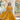 YELLOW  Faux Georgette Sleeveless Gown 1