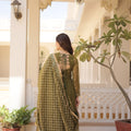Mehndi Colour Traditional Designer Festive Wear Gown 7