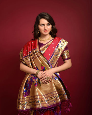 Paithani Saree – A Beautiful Traditional Maharashtrian Saree – Trending  Outfits for Trendsetters